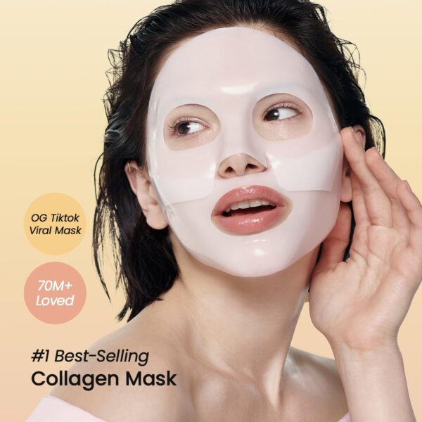 BIODANCE Bio-Collagen Real Deep Mask, Hydrating Overnight Hydrogel Mask, Pore Minimizing, Elasticity Improvement, 34g x4ea - Image 3