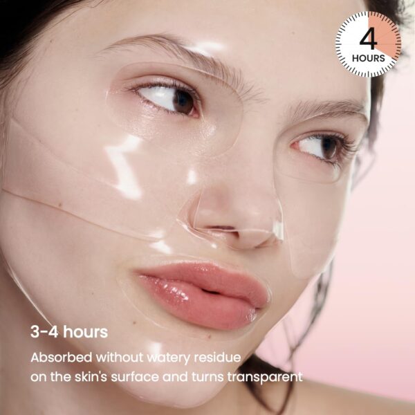 BIODANCE Bio-Collagen Real Deep Mask, Hydrating Overnight Hydrogel Mask, Pore Minimizing, Elasticity Improvement, 34g x4ea - Image 5