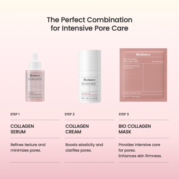 BIODANCE Bio-Collagen Real Deep Mask, Hydrating Overnight Hydrogel Mask, Pore Minimizing, Elasticity Improvement, 34g x4ea - Image 9