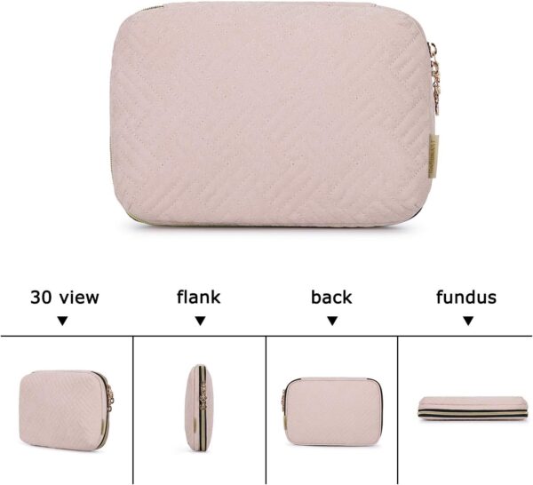 BAGSMART Large Electronics Organizer Travel Case, Travel Essentials, Cord Organizer Travel Cable Organizer Bag, Travel Accessories for Women, Pink - Image 8