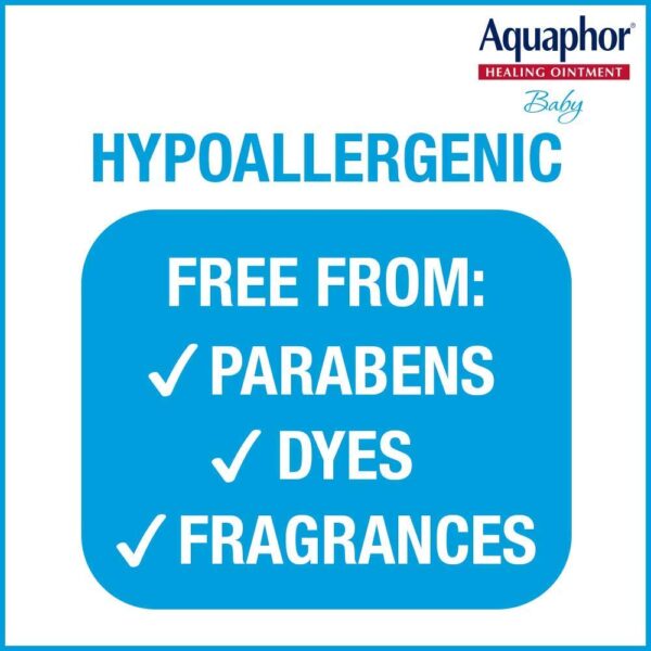 Aquaphor Baby Healing Ointment Advanced Therapy Skin Protectant for Chapped or Dry Skin, Drool Rash and Diaper Rash Ointment, 14 Oz Jar - Image 8
