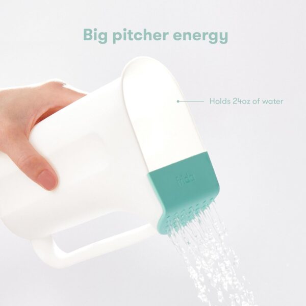 Frida Baby Control The Flow Bath Rinse Cup | Rinser to Wash Hair + Body | Rinser-Cup for Bath Time with Easy Grip Handle + Removable Rain Shower - Image 4