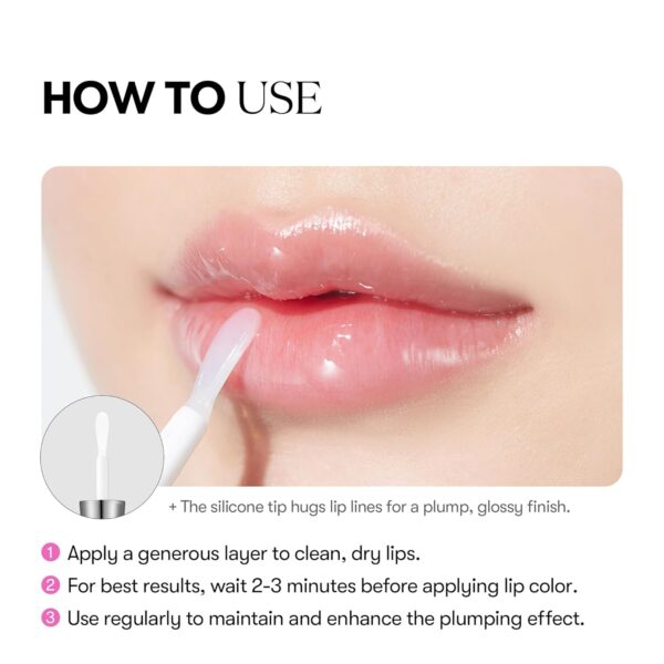 VTCOSMETICS Reedle Shot Lip Plumper, 0.15 oz (4.3 g), Moisturizing, Transparent, Lip Gloss, Fragrance-free, Korean Cosmetics (Beginner) - Image 6