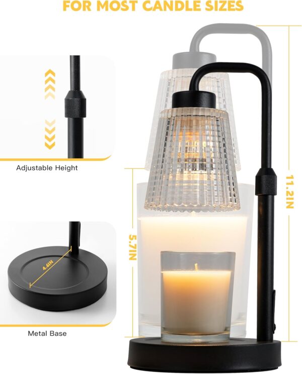 Candle Warmer Lamp with Timer Dimmable, Birthday Gifts for Women Mom, House Warming Gifts New Home Decor, Wax Melt Warmer for Jar Candles - Image 6
