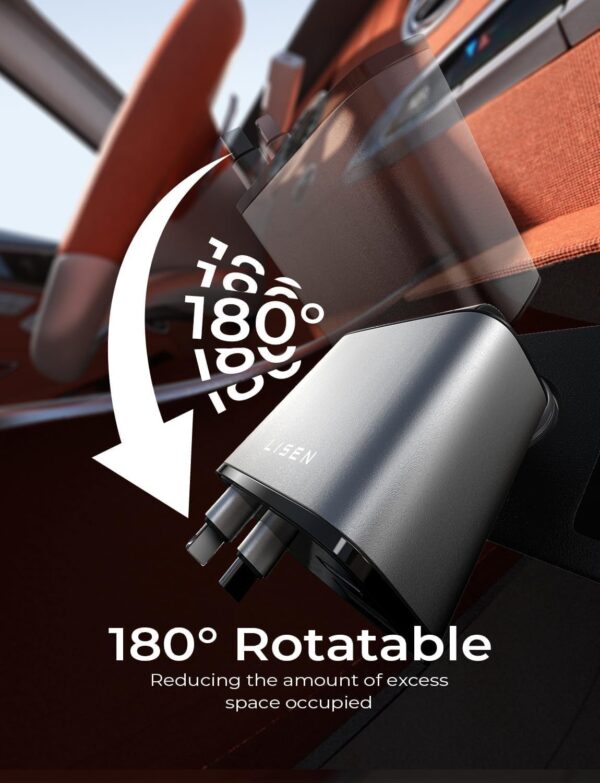 LISEN Retractable Car Charger, 69W USB C Car Accessories Adapter for iPhone 16 USB C Charger Fast Charging, Fathers Day for Gifts, Travel Essentials Gifts for Women Men, for iPhone 16 15 14 13 12 - Image 8
