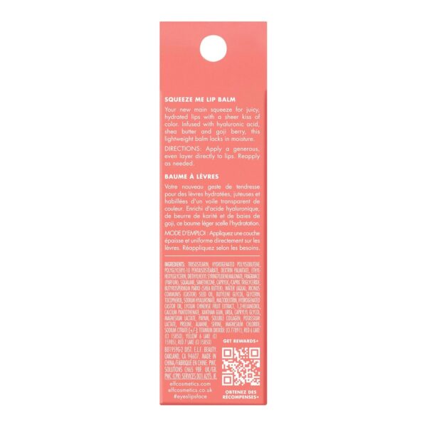 e.l.f. Squeeze Me Lip Balm, Moisturizing Lip Balm For A Sheer Tint Of Color, Infused With Hyaluronic Acid, Vegan & Cruelty-free, Strawberry - Image 7