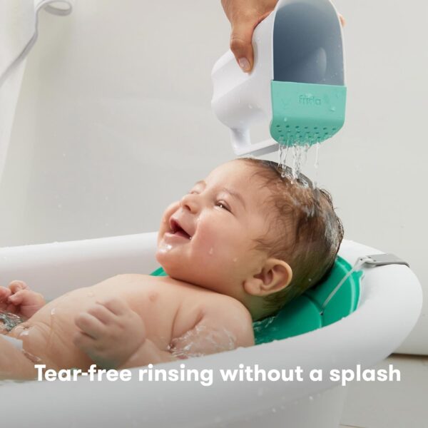 Frida Baby Control The Flow Bath Rinse Cup | Rinser to Wash Hair + Body | Rinser-Cup for Bath Time with Easy Grip Handle + Removable Rain Shower - Image 3