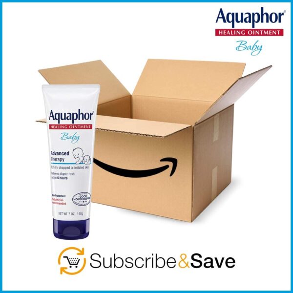 Aquaphor Baby Healing Ointment Advanced Therapy Skin Protectant, Dry Skin and Diaper Rash Ointment, 7 Oz Tube - Image 8