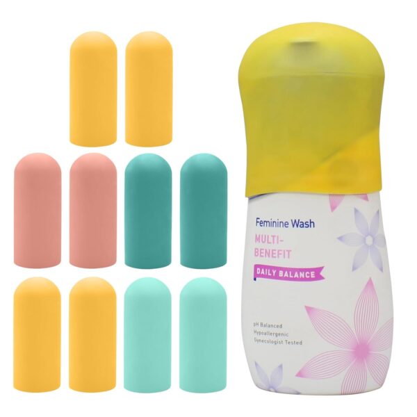 10 Pack Silicone Bottle Covers Travel Essentials for Women Men, Beach Vacation Essentials, Travel Size Toiletries Accessories, Cruise Ship Essentials 2025, Must Haves, Leak Proofing - Image 2