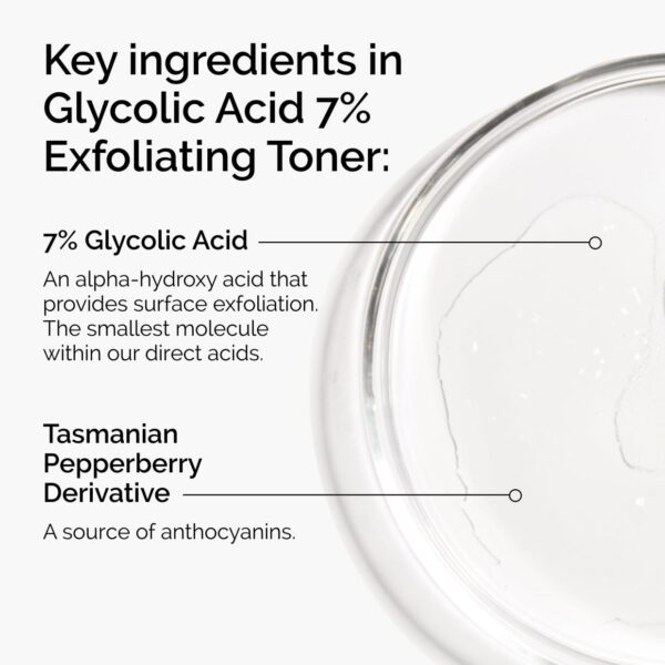 The Ordinary Glycolic Acid 7% Exfoliating Toner, Brightening and Smoothing Daily Toner for More Even-Looking Skin Tone - Image 5