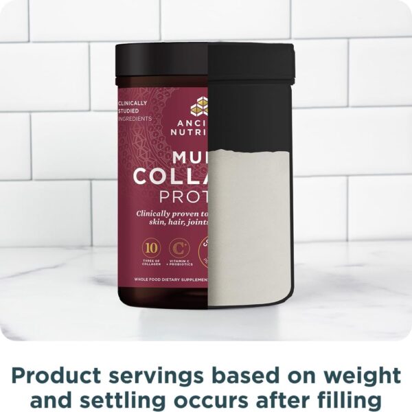 Ancient Nutrition Collagen Powder Protein with Probiotics, Unflavored Multi Collagen Protein with Vitamin C, 45 Servings, Hydrolyzed Collagen Peptides Supports Skin and Nails, Gut Health, 16oz - Image 9