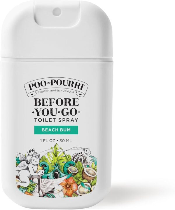 Poo-Pourri Before-You-Go Toilet Spray, Beach Bum, 1 Fl Oz Pocket Travel Size - Coconut, Orchid and Toasted Praline - Image 2