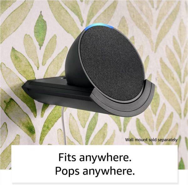 Amazon Echo Pop (newest model), Our smallest Alexa speaker, Fits in any room, Charcoal - Image 7
