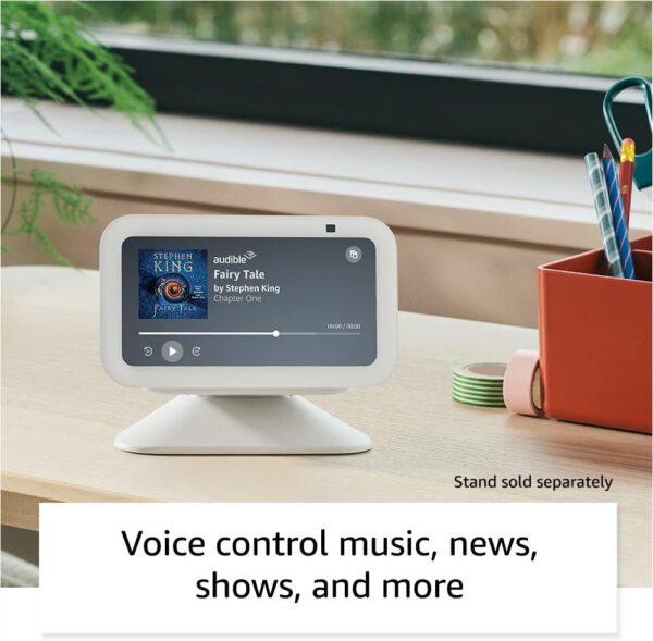 Amazon Echo Show 5 (newest model), Smart display with 2x the bass and clearer sound, Glacier White - Image 4