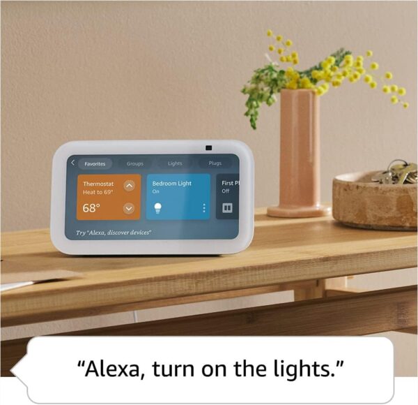 Amazon Echo Show 5 (newest model), Smart display with 2x the bass and clearer sound, Glacier White - Image 5
