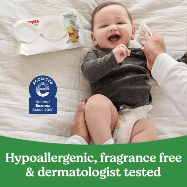 Huggies Natural Care Sensitive Baby Wipes, Unscented, Hypoallergenic, 6 Flip-Top Packs (288 Wipes Total) - Image 6