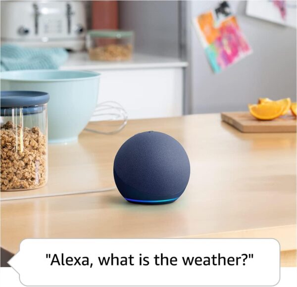 Amazon Echo Dot (newest model), Vibrant sounding Alexa speaker, Great for bedrooms, dining rooms and offices, Glacier White - Image 5