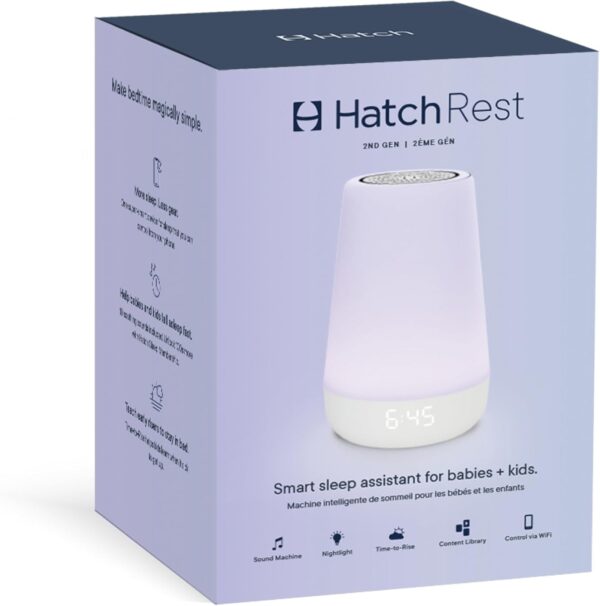 Hatch Rest Baby Sound Machine, Night Light | 2nd Gen | Registry Essential, Sleep Trainer, Routine Builder, Time-to-Rise Alarm Clock, White Noise Soother, Nursery Stories, Toddler Kids Bedroom (Wi-Fi) - Image 7