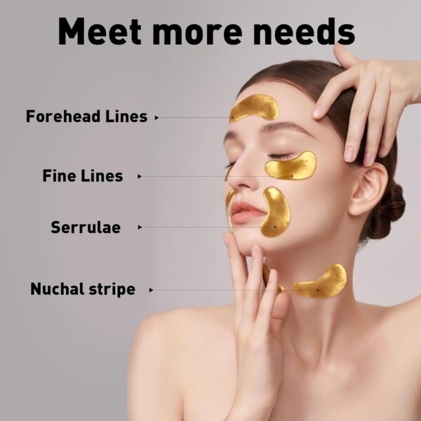 CHMI Under Eye Patches (50 Pairs) - 24K Gold Eye Patches for Puffy Eyes, Dark Circles, EyeBags and Wrinkles, Collagen Skin Care Products, Beauty & Personal Care - Image 6