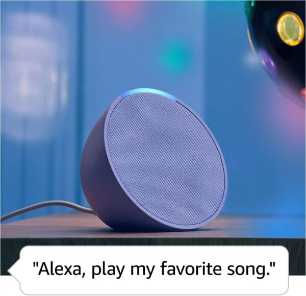 Amazon Echo Pop (newest model), Our smallest Alexa speaker, Fits in any room, Charcoal - Image 4