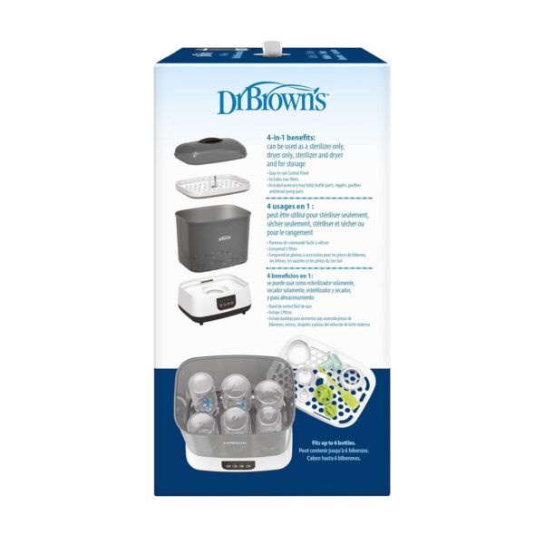 Dr. Brown's All-in-One Sterilizer and Dryer for Baby Bottles, Parts & Other Newborn Essentials - Image 15