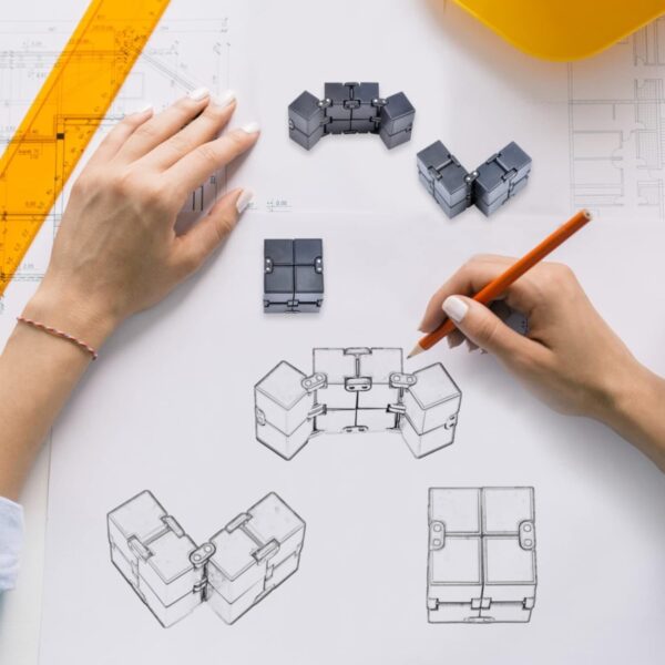 Infinity Cube Sensory Fidget Toy, EDC Fidgeting Game for Kids and Adults, Cool Mini Gadget Best for Stress and Anxiety Relief and Kill Time, Unique Idea That is Light on The Fingers and Hands - Image 9