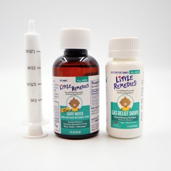 Little Remedies, New Baby Essentials Kit, 6 Newborn Essentials, Saline Nasal Spray, Gas Relief Drops, Gripe Water, Fever Reliever, & Diaper Ointment - Image 9