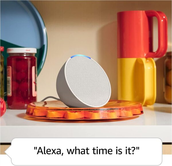 Amazon Echo Pop (newest model), Our smallest Alexa speaker, Fits in any room, Charcoal - Image 6