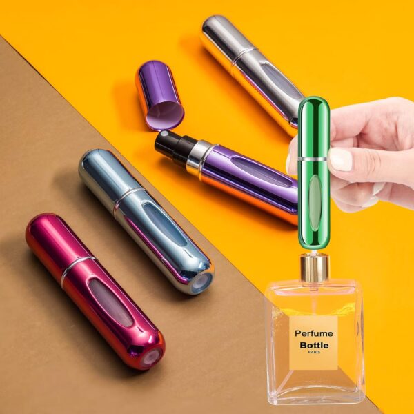 Yamadura Mini Refillable Perfume Portable Atomizer Bottle Refillable Perfume Spray, Refill Pump Case for Traveling and Outgoing (5ml, 4 Pack) 4 - Image 4