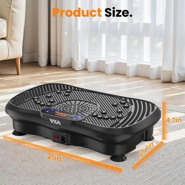 AXV Vibration Plate Fitness Platform Exercise Machine Vibrating Lymphatic Drainage Shaking Full Body Shaker Workout Vibrate Stand Shake Board Sport Gym for Weight Loss Fat Burner for Women Men - Image 10