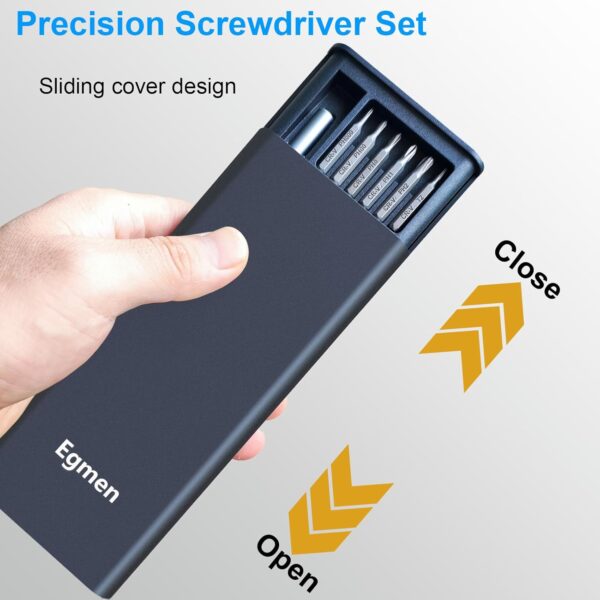 Precision Screwdriver Set, 25 in 1 Mini Magnetic Small Screwdriver Set Case for PC, Eyeglasses, Computer, Electronic, Watch Repair Kit with Phillips and Star Tiny Screw Driver - Image 3