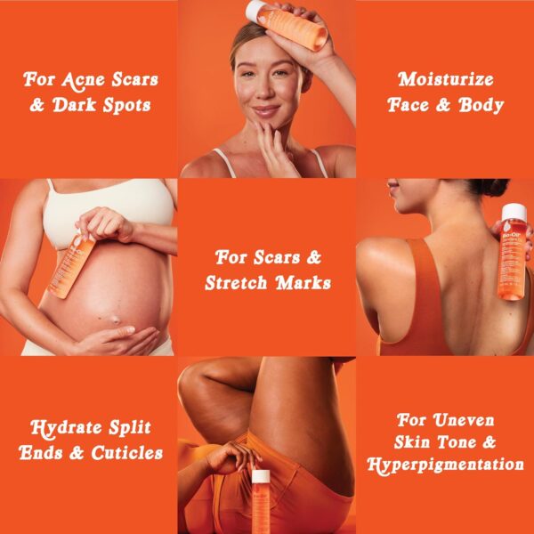 Bio-Oil Skincare Body Oil Serum, Face and Body Moisturizer with Vitamin E & A, for Scars, Stretch Marks, Sensitive Skin, All Skin Types, Dermatologist Recommended, Non-Comedogenic, 6.7 Oz - Image 6
