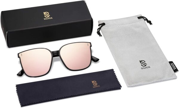 SOJOS Trendy Oversized Sunglasses for Women and Men - Image 7