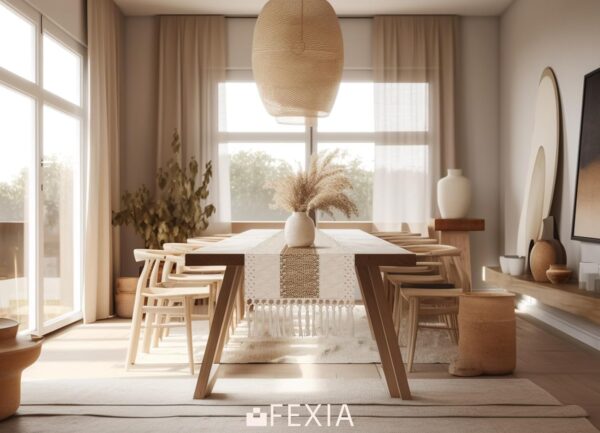 FEXIA Boho Table Runner for Summer Home Decor with Tassels 72 Inches Long Farmhouse Rustic Table Runner Macrame Burlap Table Decoration for Living Room Bridal Shower(12x72 Inches) - Image 8