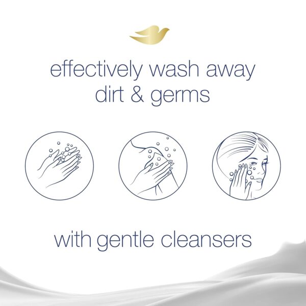 Dove Beauty Bar Gentle Skin Cleanser Moisturizing for Gentle Soft Skin Care Original Made With 1/4 Moisturizing Cream 3.75 oz, 14 Bars - Image 6