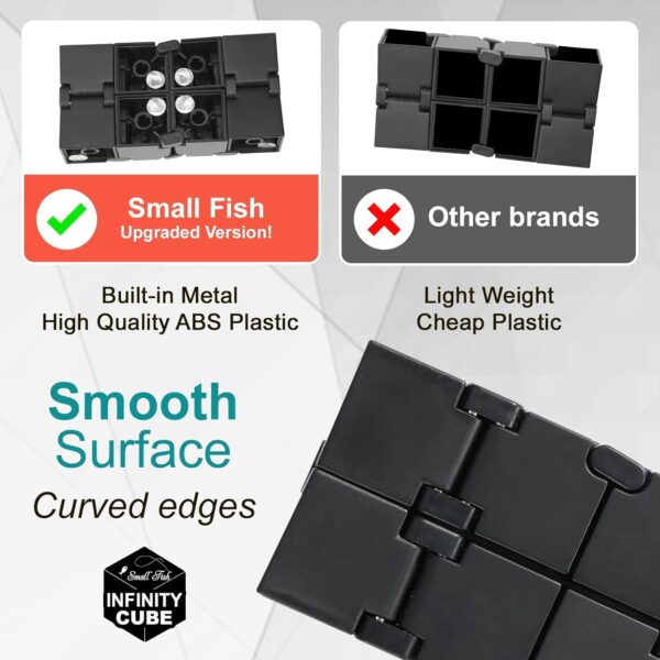 Infinity Cube Sensory Fidget Toy, EDC Fidgeting Game for Kids and Adults, Cool Mini Gadget Best for Stress and Anxiety Relief and Kill Time, Unique Idea That is Light on The Fingers and Hands - Image 6