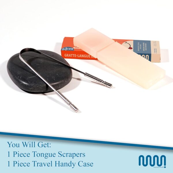 MasterMedi Tongue Scraper with Case Easy to Use Tongue Scraper for Adults, Tongue Cleaner for Oral Care & Hygiene (Single Pack (with Travel Case)) - Image 6