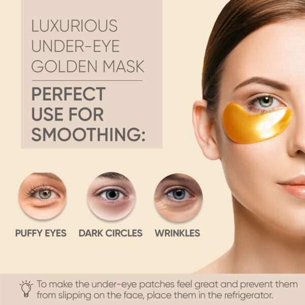 Under Eye Patches (20 Pairs) - Eye Patches For Puffy Eyes And Dark Circles - Under Eye Mask For Beauty & Personal Care - Under Eye Mask Amino Acid & Collagen For Dark Circles And Puffiness by Celor - Image 3