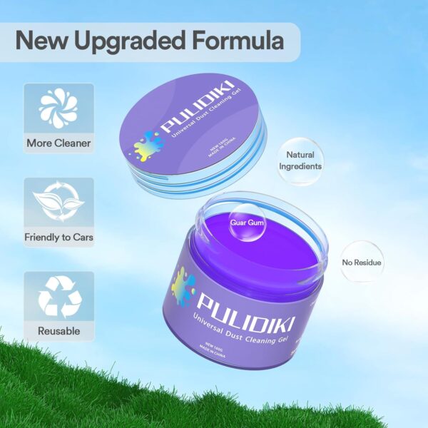 PULIDIKI Car Cleaning Gel Cleaning Putty Car Interior Cleaner Car Detailing Kit Car Cleaning Slime Car Cleaning Supplies Car Accessories Gifts Purple - Image 7