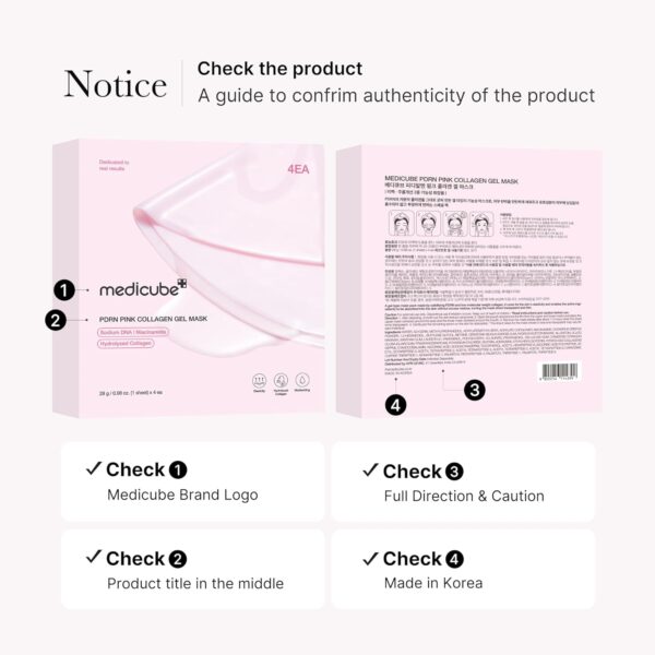 medicube Salmon DNA PDRN pink collagen jelly gel mask | overnight face mask for glass glow skin- elasticity, hydrating, firming and moisturizing | korean skincare, 28g, 4ea - Image 3