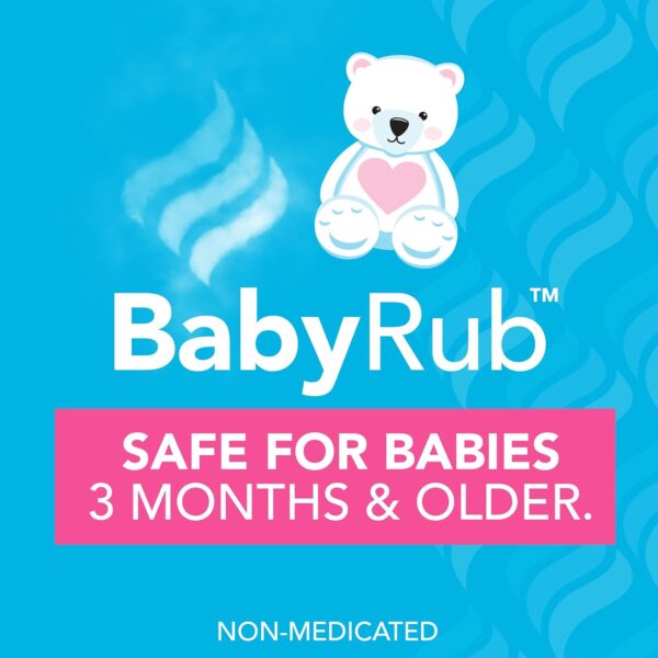 Vicks BabyRub Chest Rub Ointment with Soothing Aloe, Eucalyptus, Lavender, and Rosemary, from the makers of VapoRub, 1.76 oz - Image 5