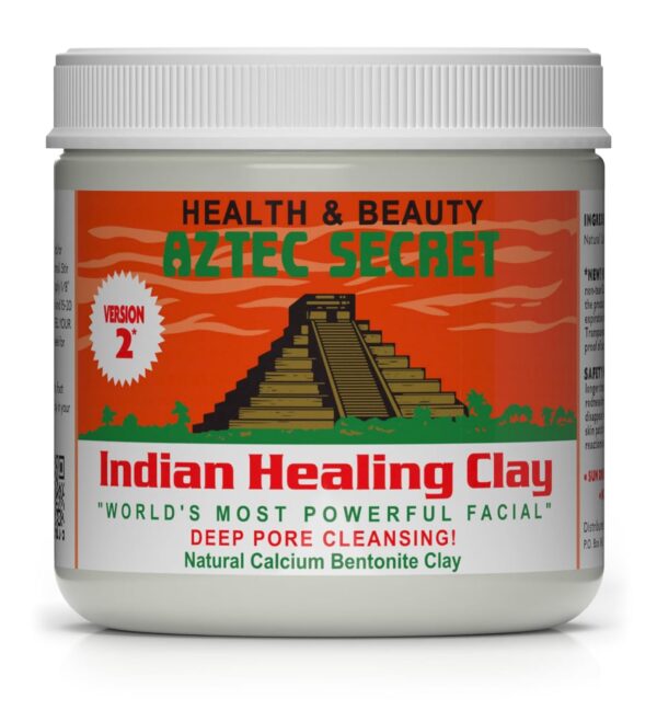 Aztec Secret– Indian Healing Clay 1 lb – Deep Pore Cleansing Facial & Body Mask – The Original 100% Natural Calcium Bentonite Clay – New Version 2 - Image 2