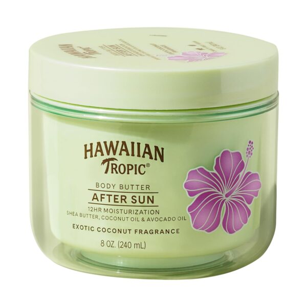Hawaiian Tropic After Sun Body Butter with Coconut Oil, 8oz | Hawaiian Tropic After Sun Lotion, Beach Essentials, Summer Vacation Essentials, Tan Extender Lotion, Coconut Body Butter, 8oz - Image 2