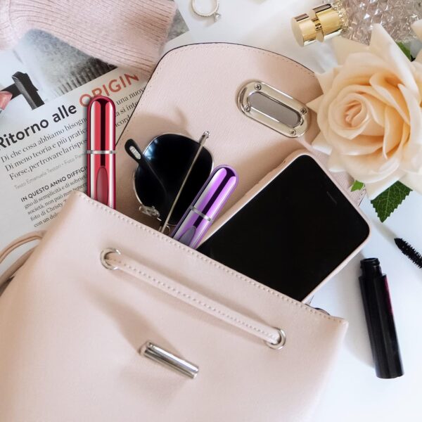 Yamadura Mini Refillable Perfume Portable Atomizer Bottle Refillable Perfume Spray, Refill Pump Case for Traveling and Outgoing (5ml, 4 Pack) 4 - Image 7