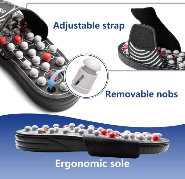 BYRIVER Tension Fatigue Relief Massager, Circulation Slippers Sandals, Foot Health Care Products Holistic Gift for Men Women Mom Dad, Muscle Relaxer Trigger Point Massage Tool (XL) - Image 5