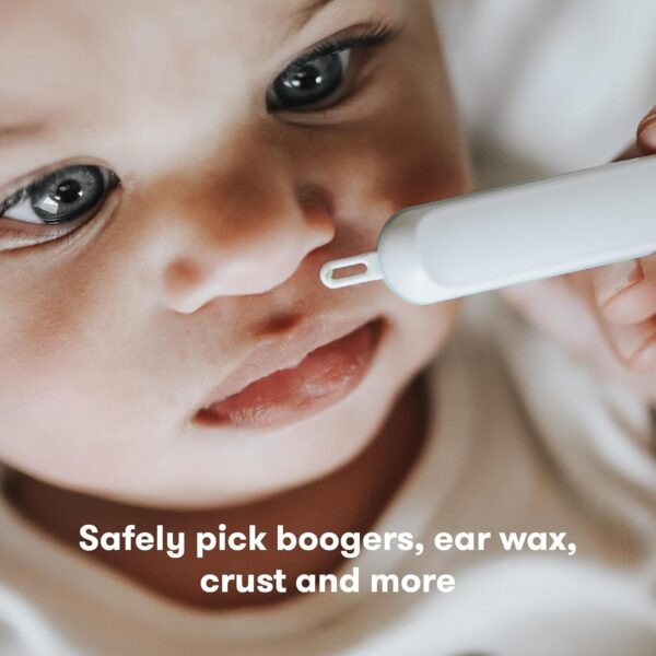 Frida Baby 3-in-1 Nose, Nail + Ear Picker: Baby Ear Cleaner + Baby Nose Cleaner and Nail Tool for Babies + Toddlers, Safely Clean Baby's Boogers, Ear Wax & More - Image 3