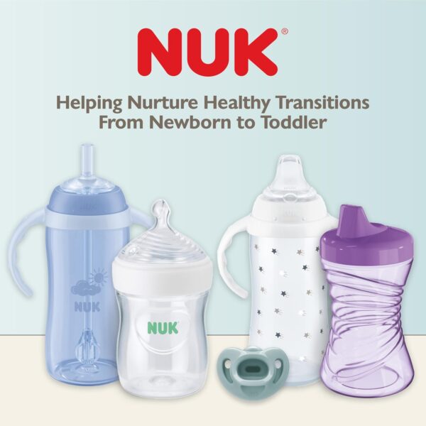 NUK Timeless Comfy Pacifier | 100% Silicone, One-Piece Design | BPA-Free, Gentle on Baby’s Skin | 5-Pack, for 0-6M - Image 5