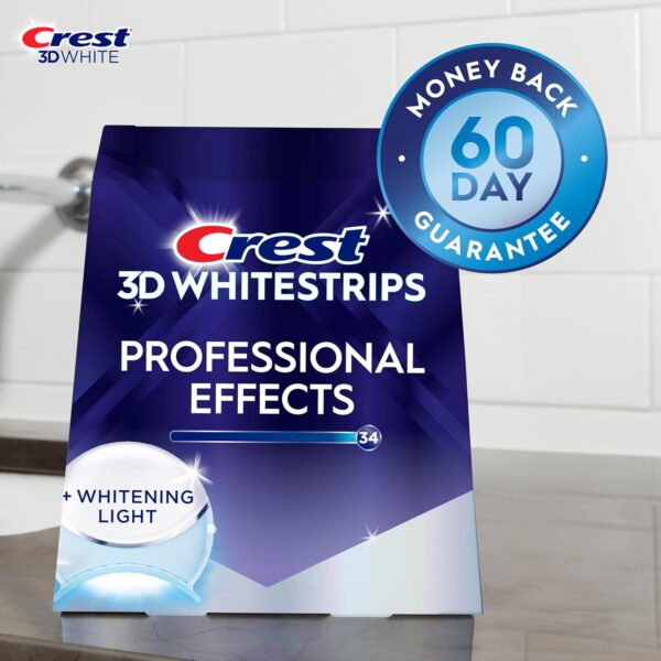 Crest 3D Whitestrips, Radiant Express with LED Accelerator Light, Teeth Whitening Strip Kit, 40 Strips (20 Count Pack) - Image 5