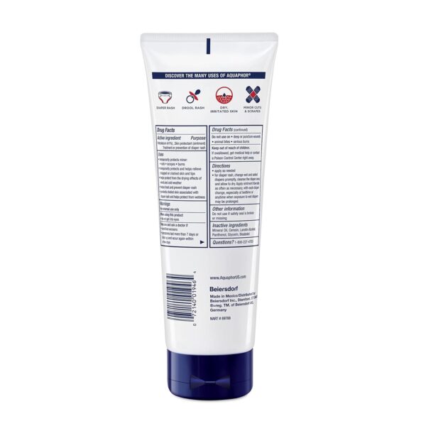 Aquaphor Baby Healing Ointment Advanced Therapy Skin Protectant, Dry Skin and Diaper Rash Ointment, 7 Oz Tube - Image 11