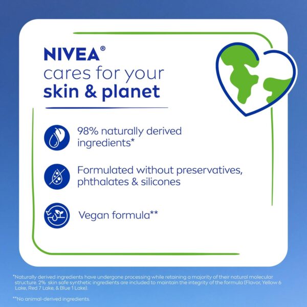NIVEA Lip Care, Fruity Tinted Lip Balm Variety Pack, Cherry, Strawberry, Blackberry and Watermelon Flavors, 3-in-1 Moisture, Repair and Color, 0.17 Oz Stick, Pack of 4 - Image 12